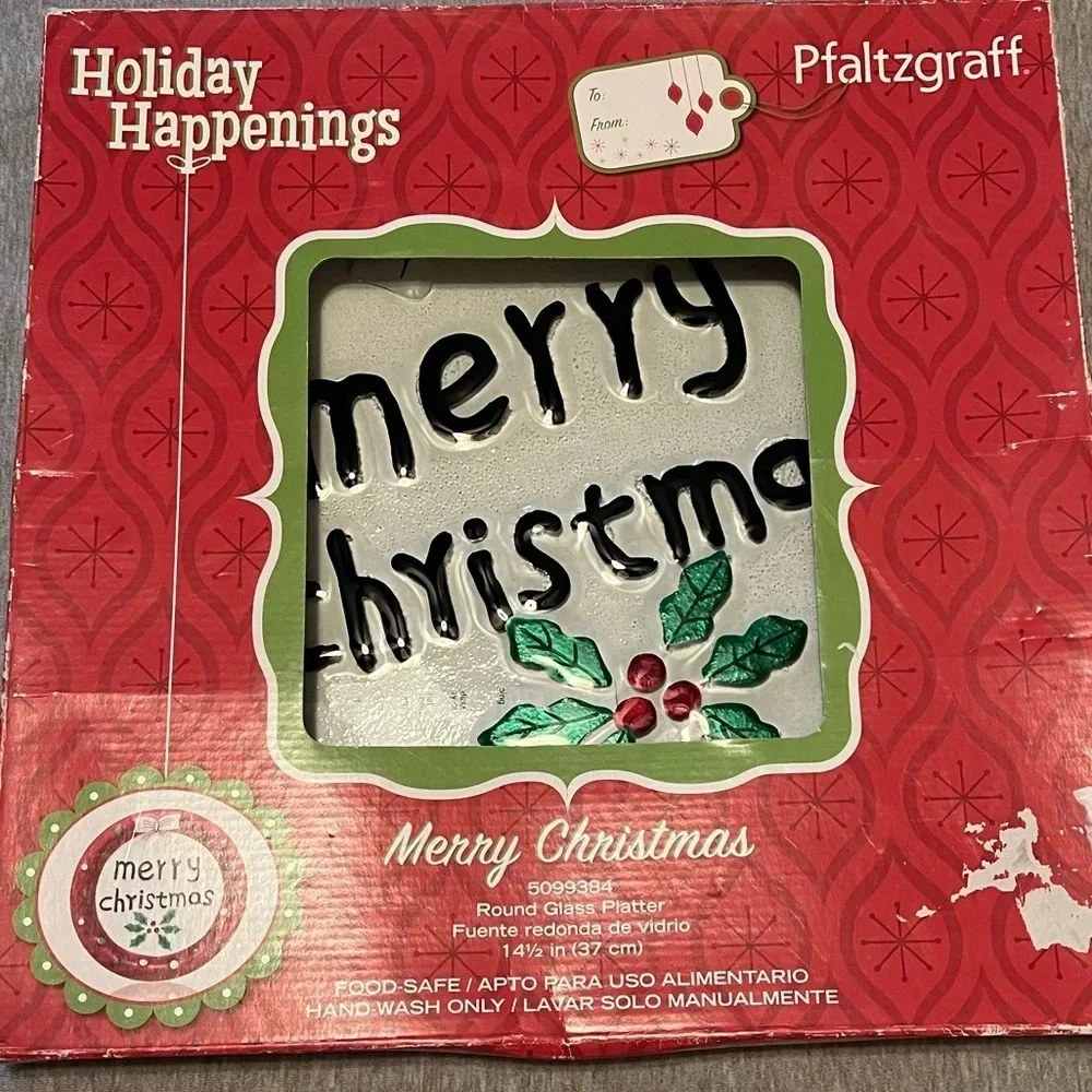 Pfaltzgraff Merry Christmas Platter
